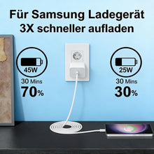 Carica l'immagine nel visualizzatore di Gallery, 45W Caricatore USB C, Caricatore USB C Rapido con 2M Cavo Type C per Samsung Galaxy S26 S25 S24 S23 S22 Ultra S20fe A56 