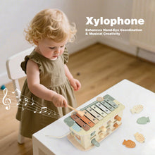 Carica l'immagine nel visualizzatore di Gallery, Vanplay Giochi Bambini 1 Anno, Giochi Montessori 1 2 3 Anni Giocattoli Bambino 1 Anno, 7 in 1 Strumenti Musicali Bambini Xilofono, Giochi Educativi Regali Bambini 1 Anno