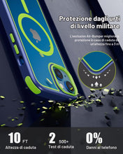 Carica l'immagine nel visualizzatore di Gallery, MobNano cover for iPhone 13/14 magnetica, compatibile con MagSafe, cover magnetica colorata per iPhone 13/14, Protezione