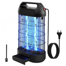 Carica l&#39;immagine nel visualizzatore di Gallery, ROVLAK Lampada Antizanzare Elettrica Zanzariera Elettrica Silenziosa Lampada Antizanzare Insetticida con Luce UV da 18W Lampada Anti Zanzare per Cucina Soggiorno Camera dei Bambini, Nero