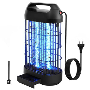 ROVLAK Lampada Antizanzare Elettrica Zanzariera Elettrica Silenziosa Lampada Antizanzare Insetticida con Luce UV da 18W Lampada Anti Zanzare per Cucina Soggiorno Camera dei Bambini, Nero