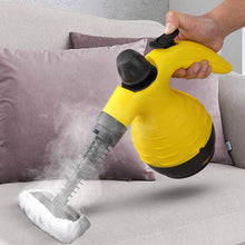 Carica l'immagine nel visualizzatore di Gallery, Bakaji Pulitore a Vapore Portatile Potenza 1050W Pressione 3,2 BAR 28g/min Serbatoio 300ml Riscaldamento Rapido con Beccuccio Girevole 360 Gradi Blocco di Sicurezza e Accessori Pulizia Casa (Giallo)