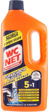 Carica l'immagine nel visualizzatore di Gallery, Wc Net Professional Sturascarichi 5 Azioni in 1, Disgorgante Gel, 1000 ml