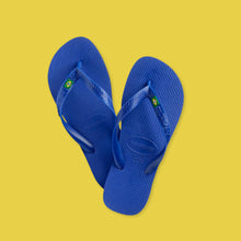 Carica l'immagine nel visualizzatore di Gallery, Havaianas - Top Brasil, Infradito Comode, Resistenti e Leggere con Suola Antiscivolo, Bandiera del Brasile sulle Strisce, Unisex Adulto, Marine Blue, 41/42 EU
