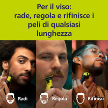 Carica l'immagine nel visualizzatore di Gallery, Philips OneBlade Original 360 lame, compatibili con tutti i modelli OneBlade e Pro, 5 pezzi (modello QP450/50)
