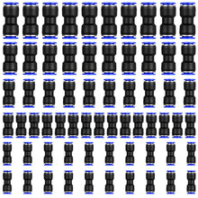Carica l'immagine nel visualizzatore di Gallery, 65 Pz Connettore Pneumatico Raccordo Innesto Rapido Pneumatico Connettori, Raccordi Connettori Pneumatici, Attacchi Rapi
