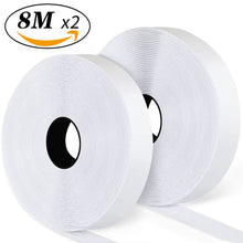 Carica l'immagine nel visualizzatore di Gallery, Blooven Autoadesivo Nastro Adesivo 8 Metri 20 mm, Autoadesivo Forte Universale (20 mm x 8 m, Bianco)