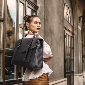 Borsa Tote Donna VASCHY Per PC 15,6 Pollici – Elegante, Impermeabile, Con Scomparti Imbottiti E Cerniera, In Poliestere Resistente