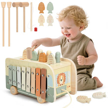 Carica l'immagine nel visualizzatore di Gallery, Vanplay Giochi Bambini 1 Anno, Giochi Montessori 1 2 3 Anni Giocattoli Bambino 1 Anno, 7 in 1 Strumenti Musicali Bambini Xilofono, Giochi Educativi Regali Bambini 1 Anno