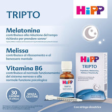 Carica l'immagine nel visualizzatore di Gallery, HiPP- HiPP TRIPTO, Integratore Alimentare, per un Sonno Ristoratore, Sonno, Addormentamento, Bambini, Triptofano, Melato