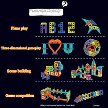 Carica l'immagine nel visualizzatore di Gallery, BINZKBB Deluxe 110 Pezzi Set Costruzioni Magnetiche per Bambini - Gioco Blocchi Magnetico Luminescente - Gioco Educativo STEM e Creativo per ragazzi e ragazze - Età 5 6 7 8 10+ Anni Ottima Idea Regalo