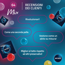 Carica l'immagine nel visualizzatore di Gallery, My.Size Mix Preservativi misura 6, 64 mm, confezione grande, 28 Pezzi