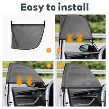 Carica l'immagine nel visualizzatore di Gallery, 2 Pezzi Tendine Parasole Auto Elastiche per Finestrini Posteriori