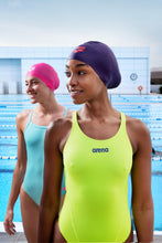 Carica l'immagine nel visualizzatore di Gallery, ARENA Solid Swim Tech Team Costume Intero Donna, Costume Donna ad Asciugatura Rapida, Costume da Bagno Sportivo in Tessuto MaxLife Eco Resistente al Cloro e Protezione UV, Tessuto Frontale Foderato