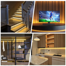 Carica l'immagine nel visualizzatore di Gallery, HOTUT Striscia LED COB 4 Metri, Alta Luminosità 360 LED/M, Dimmerabile, Bianco Caldo, CRI>90, Luce per Bar, Feste, TV De
