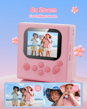 Carica l'immagine nel visualizzatore di Gallery, Macchina Fotografica Bambini Istantanea Rosa: HODDRCCN Macchina Fotografica Istantanea Bambini - Registrazione Video 108