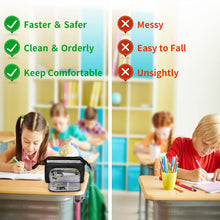 Carica l'immagine nel visualizzatore di Gallery, Sciphylia Astuccio Grande per Bambini Astucci con Manico Astuccio Portapenne Materiale Scolastico Stazionario Borsa dei Organizzatore da Scrivania per Studenti Ragazzi Ragazze Carbone Nero