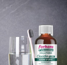 Carica l'immagine nel visualizzatore di Gallery, Forhans Liquido Antisettico Clorhexidina Clexidin 0.20% Collutorio dal gusto gradevole, 200 ml