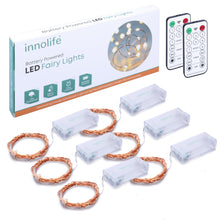 Carica l'immagine nel visualizzatore di Gallery, innolife 6 catene luminose a batteria, 3 m, 30 LED, 8 modalità