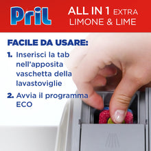 Carica l'immagine nel visualizzatore di Gallery, Pril Tutto in 1 Extra Tabs Limone Detersivo, 76 tabs