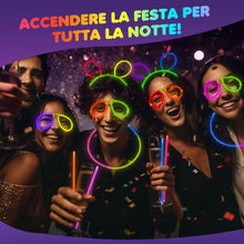Carica l'immagine nel visualizzatore di Gallery, Ziitty Braccialetti Luminosi Fluorescenti, 252 Fluo Party Kit 100 Starlight e 132 Connettori Bambini Starlight Glow Stic