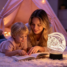 Carica l'immagine nel visualizzatore di Gallery, Lampada Notturna 3D Motocross Casco, Lampada Moto Illusione Ottica LED 7 Colori Tattile, USB e Batteria, Decorazione per
