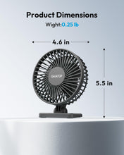 Carica l'immagine nel visualizzatore di Gallery, Gaiatop Ventilatore USB da scrivania, piccolo ma potente, portatile, silenzioso, 3 velocità, regolabile, mini ventilator