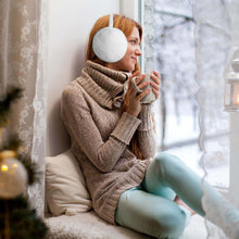 Carica l'immagine nel visualizzatore di Gallery, Bcenoilua Paraorecchie Invernali da Donna Pieghevoli Paraorecchie Peluche Termiche Protezione Moda Accessori Esterno di Inverno