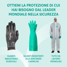 Carica l'immagine nel visualizzatore di Gallery, Ansell TouchNTuff 92-600 Guanti Monouso in Nitrile, Senza Polvere, Alta Resistenza Chimica e Meccanica, Protezione degli