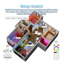 Carica l'immagine nel visualizzatore di Gallery, FCOB WiFi Bluetooth Controllore LED SP530E+RB4 2.4G RGBCCT RF Remoto Kit