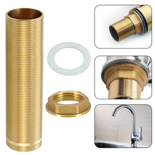Carica l'immagine nel visualizzatore di Gallery, 150 × 31.5 mm Tubo Filettato Rubinetto, Acciaio Inox Prolunga per Tubo Filettato, Raccordi per Rubinetteria, Riparazione