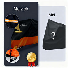 Carica l'immagine nel visualizzatore di Gallery, Maizjok® Telo Moto da Esterno Interno Telo Coprimoto Impermeabile Copri Moto 210D Poliestere Copertura per Motocross Motocicletta Stradale/Adventure/Sportiva/Turismo/Crociera XXL（275x105x125cm)