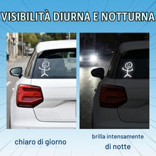 Carica l'immagine nel visualizzatore di Gallery, 4 Pezzi Adesivi Auto Divertenti, Sticker Macchina Dito Medio (12x8,5cm), Decalcomanie per Esterni Impermeabili, Set 2 Ne