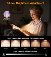 Carica l'immagine nel visualizzatore di Gallery, Gritin 2026 2a Gen Luce per Lettura LED Full Spectrum-Viola