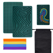 Carica l'immagine nel visualizzatore di Gallery, Sensory Activity Board Tavola da Attività Sensoriale Scheda di Attività Sensoriale Giocattolo Calmante in Silicone per S