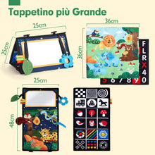 Carica l&#39;immagine nel visualizzatore di Gallery, hahaland Specchio Neonati Giochi Neonato 0 3 6 Mesi, Libro Sensoriale con Specchio, Tummy Time Neonati Bianco e Nero Giochi Montessori 6 Mesi Giocattoli Educativi