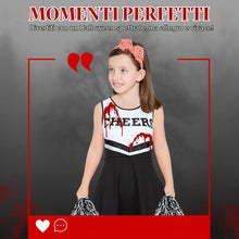 Carica l'immagine nel visualizzatore di Gallery, Vestiti Halloween Bambina Cheerleader Zombie, Vestito e Pon Pon, 7-12 anni