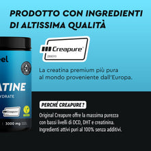Carica l'immagine nel visualizzatore di Gallery, Creatina Monoidrata in Polvere 500 g, Materia Prima di Marca Creapure ad Alto Dosaggio, Supporto per Sport e Atleti, 100