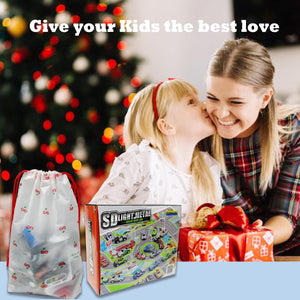 TOYABI 21 pezzi Macchinine per Bambini Set, 10 Macchinine Metallo con Lanciatore/Blocco Stradale/Tappeto da Gioco per Bambini/Borsa per il Trasporto, Ragazzi e Ragazze 2, 3, 4 Anni e Più
