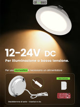Carica l'immagine nel visualizzatore di Gallery, ALUSSO 6 x Faretto LED da Incasso 12-24V Downlight IP44