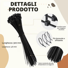 Carica l'immagine nel visualizzatore di Gallery, Sinmoe 100 Pezzi Kit di Fissaggio per Frangivista, Nero