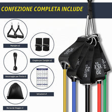 Carica l'immagine nel visualizzatore di Gallery, Fokky Elastici Fitness 150LBS, 5 Livelli di Elastico Palestra per Pilates