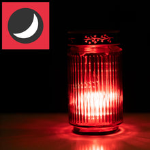 Carica l'immagine nel visualizzatore di Gallery, Hofer Candele, luce solare a LED in vetro [rosso] 3 anni di durata della luce, resistente alle intemperie, per esterni, 