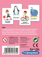 Carica l'immagine nel visualizzatore di Gallery, Clementoni - Mimo, Mazzo di 50 Carte per Imitare Pose e Indovinare l'Azione, per Bambini dai 4 Anni in Su e Tutta la Famiglia, 2-6 Giocatori, Idea Regalo Made in Italy, Lingua Italiana, 16174
