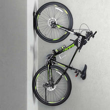 Carica l'immagine nel visualizzatore di Gallery, Bakaji Set 2 Staffe Ganci Porta Bicicletta Bici da Parete Muro Staffa Gancio Supporto Pieghevole in Gomma Salvaspazio pe