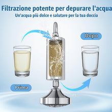 Carica l'immagine nel visualizzatore di Gallery, Cartuccia filtro di ricambio AWP175 compatibile con la doccia Philips AWP1775CH, elimina cloro e impurità, capacità di f