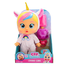 Carica l&#39;immagine nel visualizzatore di Gallery, Cry Babies Loving Care Fantasy Dreamy | Bambola interattiva che piange lacrime vere, con pigiama intercambiabili - Bambola giocattolo funzionale per bambini dai 18 mesi in su