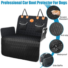 Carica l'immagine nel visualizzatore di Gallery, OneAmg Telo Auto per Cani Bagagliaio Coprisedile Auto per Cane Antiscivolo Resistente All'acqua Antigraffio Telo Macchina per Cani con Ciotola per Cani e Borsa per la Conservazione(182cm×101cm)