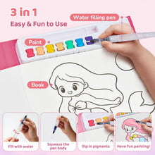 Carica l'immagine nel visualizzatore di Gallery, JoyCat album da colorare per bambini, set di pittura ad acquerello per bambini dai 3-5 ai 4-8 anni,attività di disegno artistico e artigianale, regalo di compleanno per ragazzi e ragazze