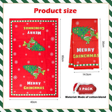 Carica l'immagine nel visualizzatore di Gallery, Szhhrxi Set di 3 Strofinacci da Cucina Natalizi - Asciugamani Cucina Resistenti, Canovacci da Cucina (40x60 cm) - Idee Regalo Natale 2025, Sottopiatti Decorazioni Tavola